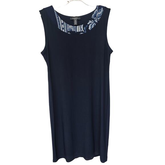 R&M Richards Women's Dress Set Sz 8 Petite Blue Floral Print Professional Office - Picture 6 of 11